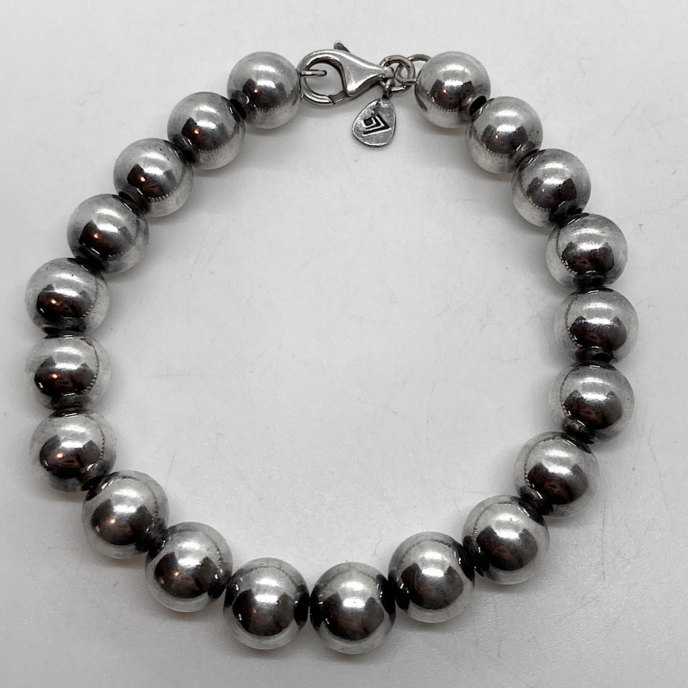 Silpada Sterling Silver Rich Abundance Ball Bead Bracelet B2414 | 7.6” L / 9mm W